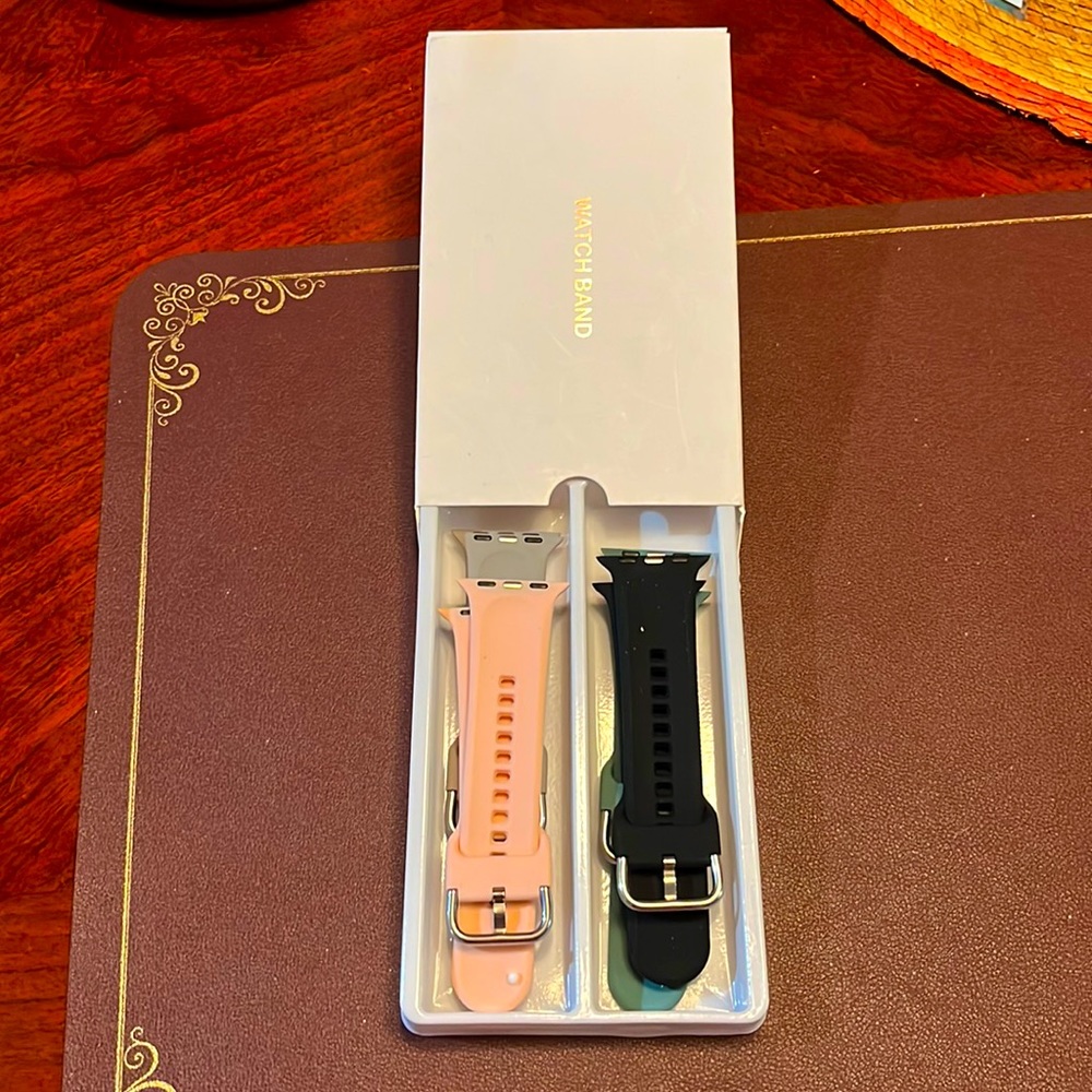 4 watch bands beautiful colors as you can see in the pictures